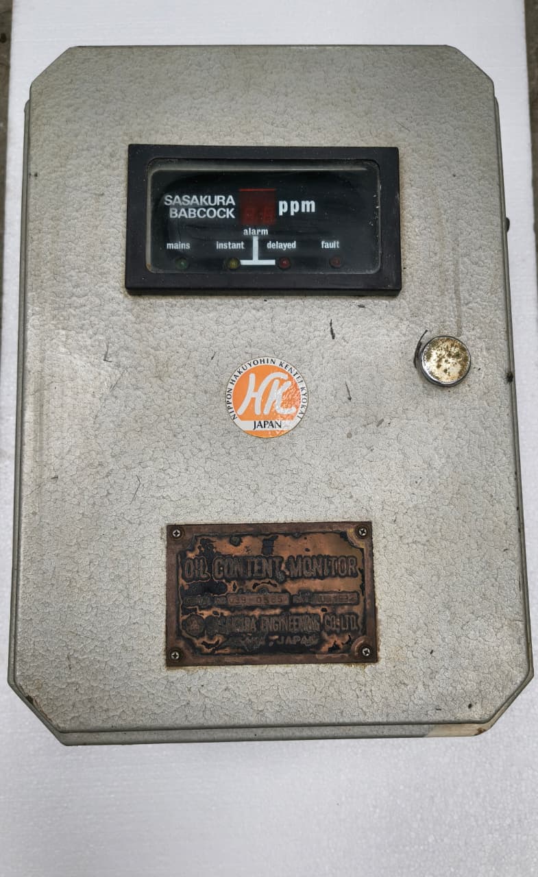 SASAKURA BABCOCK OIL CONTENT MONITOR SERIAL NO. 039-0585